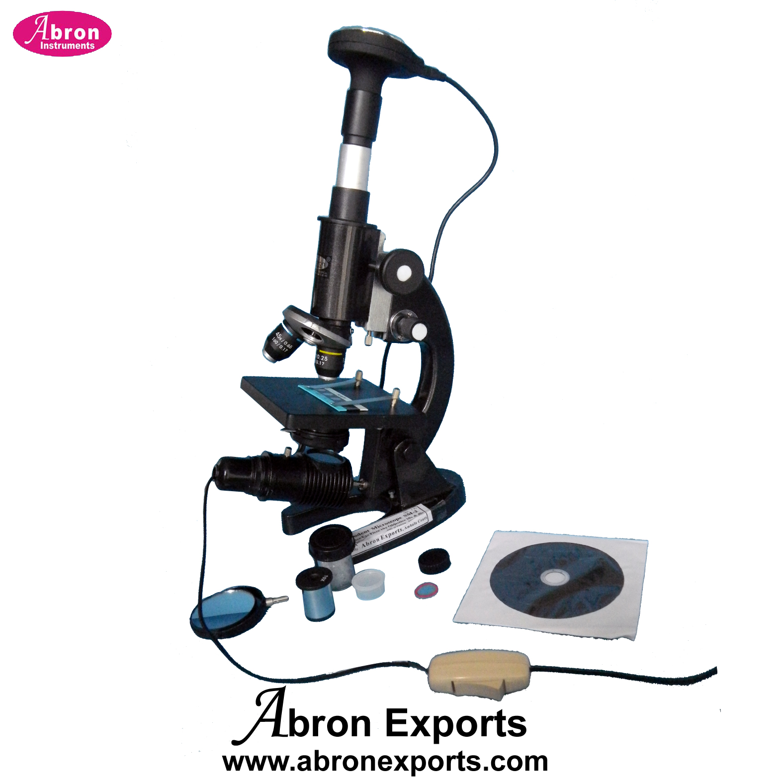 Microscope student superior with digital camera 3m eye piece 10x Obj 10x 40x AB-02D